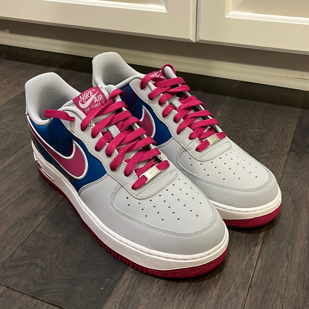 Nike Air Force 1 Shoes Sneakers 488298 045 wolf grey AF1 Tech Challenge Mens 13
